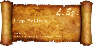 Lipp Szilvia névjegykártya